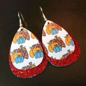 𝅺FALL pumpkin earrings new
